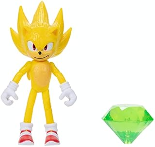 Sonic The Hedgehog 2 Movie 41497 Articulated Action Figure 10 cm Super Sonic with Emerald