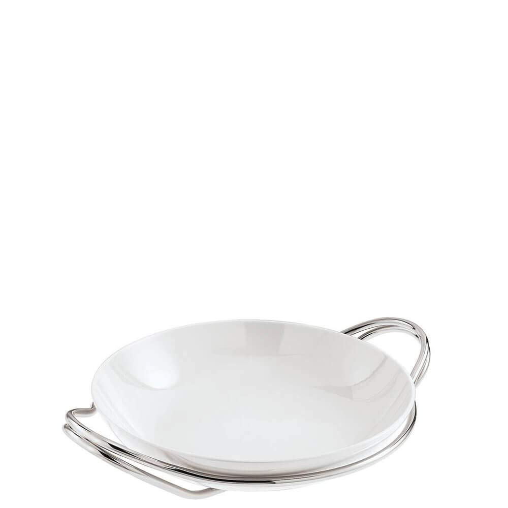 Supporto C/Risottiera Cm 36 New Living Inox Lucido