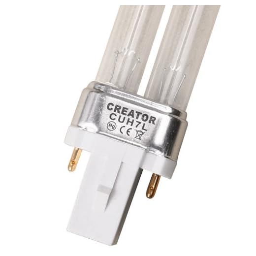 mia.home®] UVC Ersatzröhre Ersatzlampe UV Leuchtmittel Ersatz Lampe UV-C Röhre für UVC Gerät 5W/7W/9W/11W/18W/24W/36W/55W (7 Watt G23)