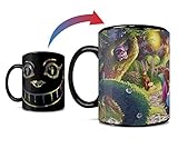 Morphing Mugs Disney – Alice in Wonderland – Cheshire Cat and the Mad Hatter’s Tea Party - One 16 oz Heat Sensitive Clue Mug – Full Image Revealed When HOT Liquid Is Added