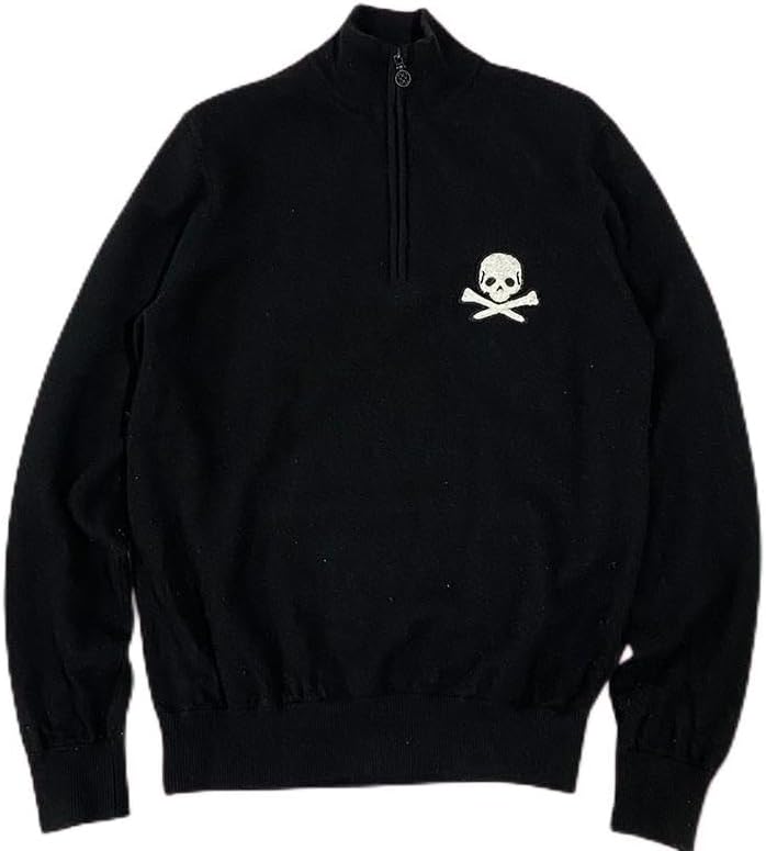 MARK & LONA スカルプリント ハーフジップセーター MARK & LONA スカルプリント ハーフジップセーター 楽天市場】ニット