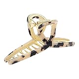 Big Hair Claw Clips Butterfly Hair Clips for Women 4.7" Large Acetate Metal Hair Claw Clip for Girls