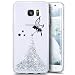 Produktbild kompatibel mit Galaxy S7 Hülle Silikon,Bling Glitzer Glänzend Engel Mädchen Fee Muster Durchsichtig TPU Silikon Schutz Handy Hülle Case Tasche Etui Bumper Schutzhülle für Galaxy S7,Silber