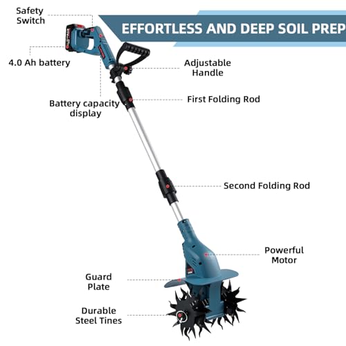 SHINTYOOL Battery Powered Garden Cultivator