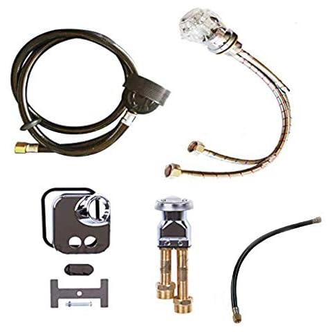 eMarkbeauty Shampoo Bowl Crystal Faucet, Spray Hose and Vacuum Breaker Kit for New or Replacement Repair Shampoo Bowl Parts and Fixtures TLC-1161-77SH Cover