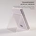 AIMOLLY Acrylic Book Stand, Book Display Holder 8.5 x 11, Clear Acrylic Display Easel Transparent Display Stand Holder Tablet Holder for Album, CD, Magazine, Picture, Plate, Artworks, Phone, Tablet