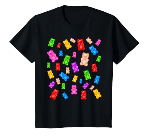 Gummy Bear Candy Mix T-Shirt, Youth, Black, 2T