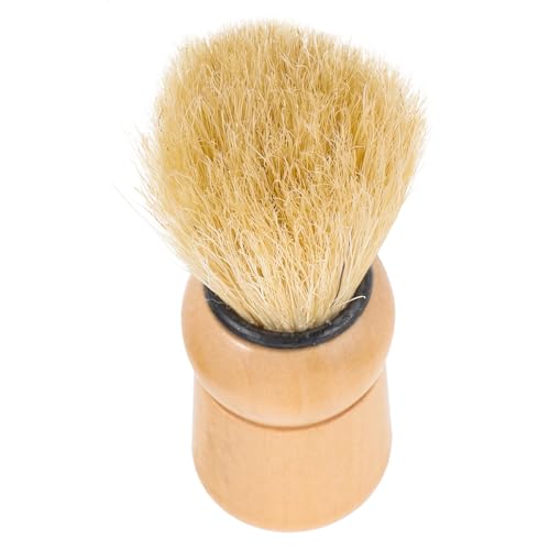 DOITOOL Pennello Da Barba in Legno Setole Di Cinghiale Spazzola Per Crema Da Barba e Baffi Leggero e Resistente Per Rasatura Manuale Per Uomo in Viaggio Casa e Salone