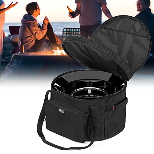 Samdew Outdoor Double-Layer 19-In Fire Pit Bag, Upgrade Fire Bowl Carry Bag Compatible With Outland Firebowl 893 870 823 Propane Gas Fire Pit For Rv Travel & Camping, Black, Bag Only (Patented Design) #TOP6