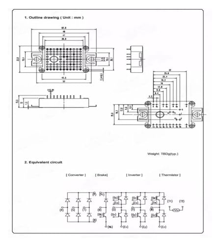 Módulo de alimentación 7MBR15VKC120-50 componente IGBT de repuesto electrónico 3