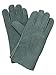 YISEVEN Men's Merino Rugged Shearling Sheepskin Leather Gloves Lambskin Long Cuff Thick Fur Warm Wool Lined for Winter Cold Weather Dress Driving Work Gifts, Green Size Small