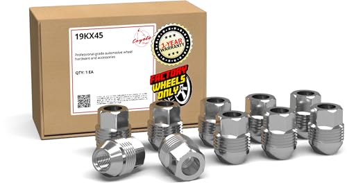 Image of Wheel Accessories Parts 10 pcs M12x1.5 12x1.5 Thread OEM Style Lug Nuts 1.23 inch Long Chrome 13 /16 inch 21mm Hex Fits Chevrolet Cruze Malibu Impala Camaro | 9599296 | 611-150 | 12337896