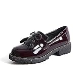 ● Dick-Sohlen-Design: Britische Damen-Damen-Lederschuhe 3.5cm Fersen-Design, eine angenehme Höhe kann Ihre Wanderung ändern, 3,5 cm Bequeme Höhe bietet Ihnen eine bequeme Wanderform, in gewissem Umfang kann Ihr erhöhter Anteil eine angenehme Gehaltsform erhalten.