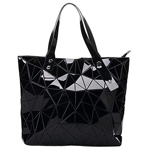 QIANJINGCQ, Nuevo Bolso de Moda con Rombos, Bolso de Mujer para Mujer, Bolso Diagonal de Gran Capacidad, Bolso geométrico de Charol, Bolso Grande de PU, Mochila de Todo fósforo Cover