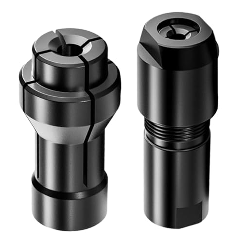 Grinder Adapter - 2 Piece Chuck Drill Bit Connecting Tool, 6mm And 3mm Precision Machining Collet For Die Grinders, Industrial Rotary Extension, Maintenance Gear, Edge Preparation Coupler
