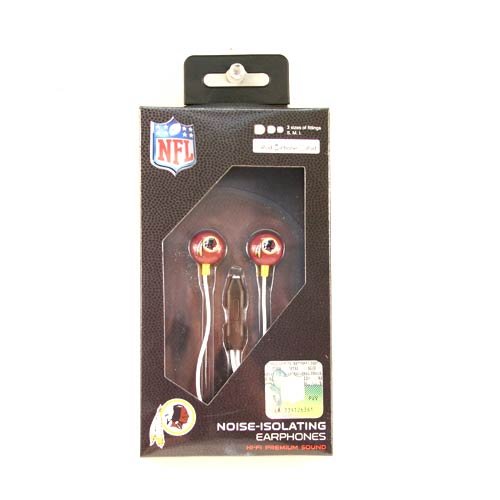 NFL Washington Redskins iHip Ear Buds with Microphone