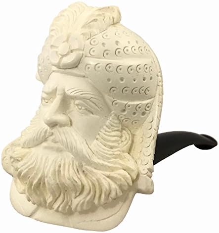 Large Sultan White Turkish Meerschaum Smoking Pipe