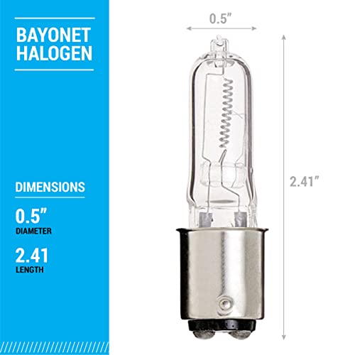 Kor K01037 Q100Cl/Dc - 120-Volt - Halogen Jd Type T4 - Ba15D - Dc Bayonet Base - 100-Watt - Clear Light Bulbs thumb #2