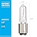 KOR Q100CL/DC - 120-Volt - Halogen JD Type T4 - BA15D - DC Bayonet Base - 100-Watt - Clear Light Bulbs (4 Pack)