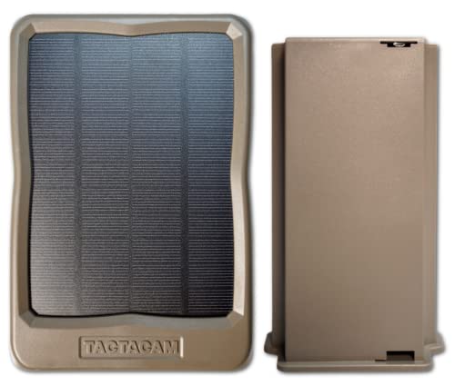 TACTACAM Reveal External Solar Panel for All Reveal Cellular Trail Cameras X Pro X Pro 3.0 X 2.0 X 3.0 SK XB Gen 1 (Solar Panel + Lipo Battery Pack Bundle)