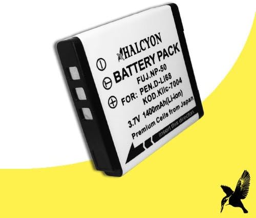 Halcyon 1800 mAH Lithium Ion Replacement Battery for Fujifilm FinePix F770EXR 16MP digital camera and Fujifilm NP-50