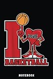  I Love Basketball Lovers Hoop Pump Kids Net Love Notebook: A blank lined basketball notebook 6x9 in 110 Pages that makes a fun basketball gift for teen girls, women\'s basketball, team basketball gifts