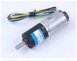 Typ: Getriebemotor Argerrant 1pc Planetengetriebe DC-Getriebemotor 12V 24V 6V 24mm 370 mit Encoder Geschwindigkeitsmessung Codescheibe Kleiner Motor 4/6mm Welle Elektromotor (Farbe : 94rpm 6mm Shaft, Größe : 12V)