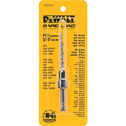 DEWALT DW2569 Style#10 Countersink with 3/16-Inch Drill Bit