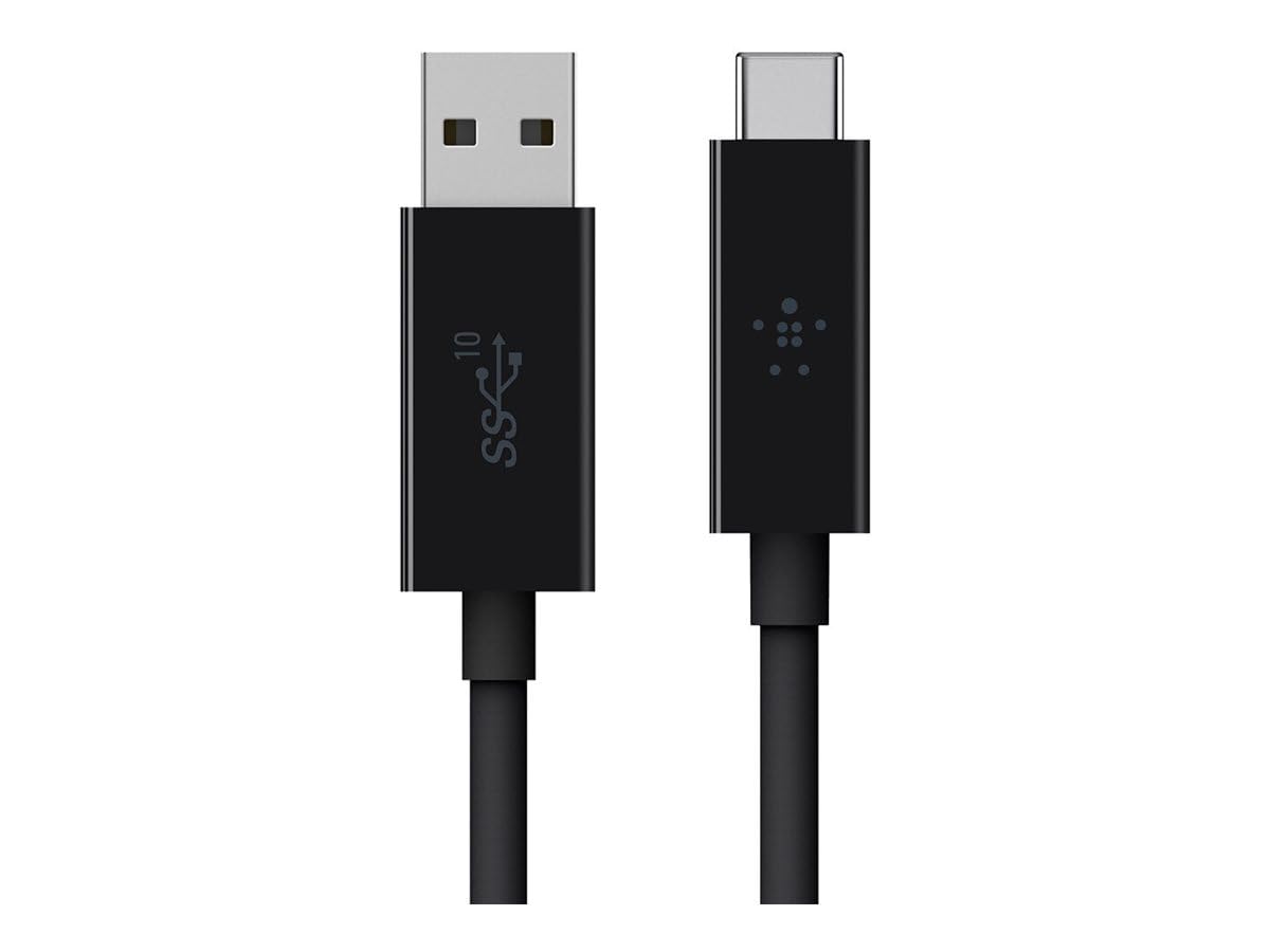 Belkin USB 3.1 USB-C - USB-A Kablosu, 0,9 m (USB-IF Sertifikalı, 10 Gbps, Ultra HD 4k), Siyah