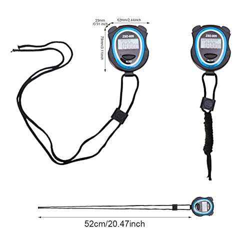 3 Pcs Digital Stopwatch Timer W/ 2 Whistles, Outdoor Sports Electronic Stopwatches Chrismtas Gifts For Fitness Coaches/ Referees/ Sport Teachers/ Studens/ Running Lovers (Blue) #TOP3
