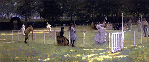 Peinture sur Toile la soirée tennis de John Lavery Nordique 60x90cm SERENDIPITP