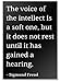 Produktbild The Voice of the intellect is a soft one, but - Sigmund Freud Zitate Kühlschrankmagnet, schwarz