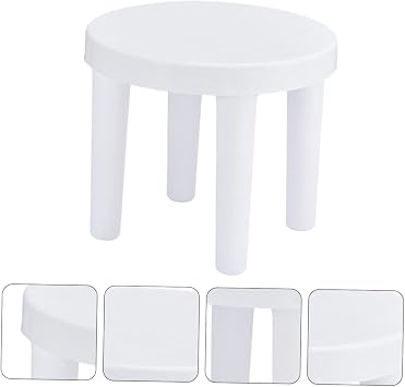 Round Plastic Stool Slip Home Bathroom Stool Boys and Girls Folding for Adults Non-Skid