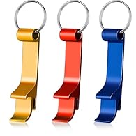 【You Will Get】You will receive 3 pieces bottle opener keyrings, including 3 different colors blue, gold, red. The quantity is enough for your daily needs. It's also great for everyday use and an ideal gift for friends. 【Quality Material】Bottle opener...