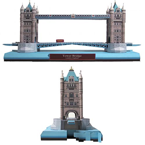 Monumento Ponte da Torre Tower Bridge Inglaterra Quebra Cabeça 3D Colagem Miniatura Papercraft HAS B