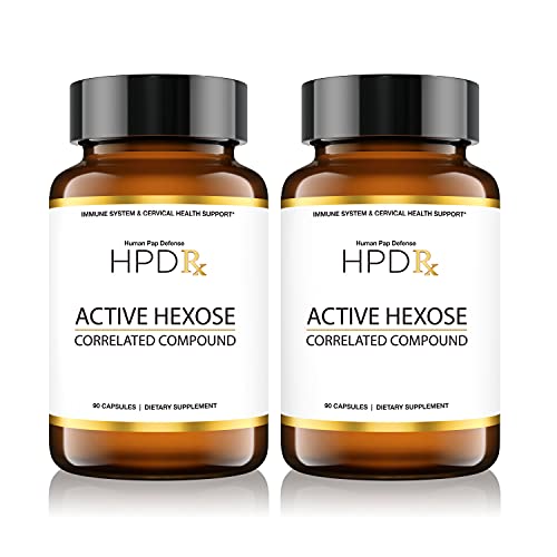 Active Hexose Correlated Compound by HPD Rx | Shiitake Mushroom Supplement, Natural Immunity Booster for Men & Women | 1100 mg, 2-Month Supply, Pack of 2