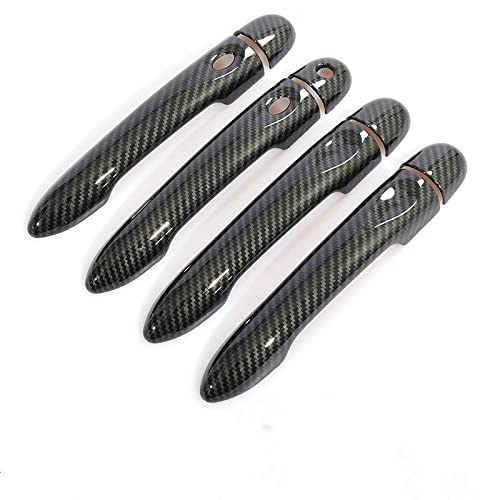 Rinkteea 6 Exterior Car Door Handle For Megane 3 Mk3 Iii 2008-201 Carbon Fiber Car Door Handle Cover Trim Styling Accessories(6)