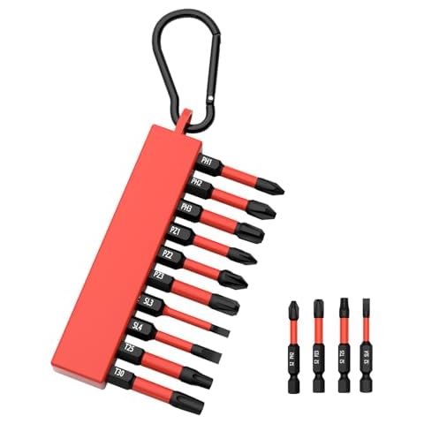 10-Pack PH2 Impact Driver Bits, 2 Inch Magnetic Screwdriver Bit Set, Anti-Slip S2 Steel 1/4" Hex Shank for Drill & Driver Tools Cover