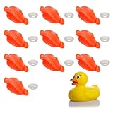 QUARKZMAN 10 Stück Plastik Entenschnabel 0.27 in Puppen Sicherheits Entenmund Schnabel Ersatzdekoration Mit Unterlegscheiben Für DIY Basteln Häkeln Entenschnäbel Puppenherstellung
