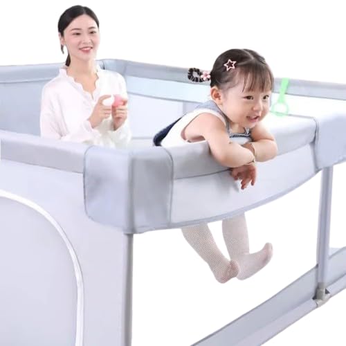 AIEBAO Cercado Grade Para Bebê, Grande, 150 x 180 x 65, Até 6 Anos, 48 Peças Para Montagem, Bolsa Pa