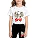 WMHNEI Girls 2 Piece Outfits - Short Sleeve Graphic Top & Leggings Set with Cherry/Capybara/Heart Print for 6-14 Years Spring Kids Clothing size 7 8