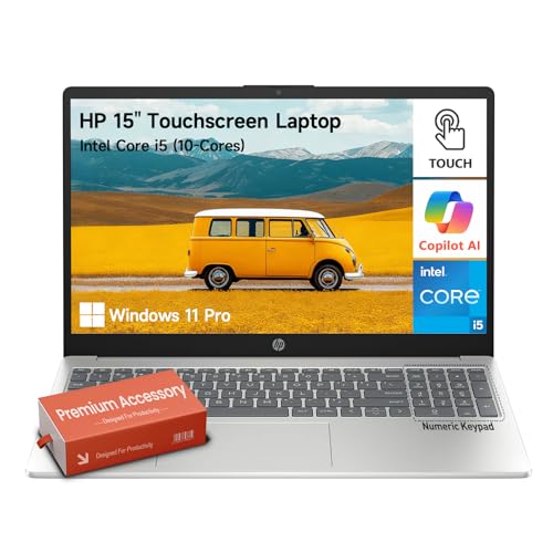 HP 15�C���` �m�[�g�p�\�R�� �^�b�`�X�N���[���R���s���[�^�[ 15.6�C���` �^�b�`�X�N���[���r�W�l�X�m�[�g�p�\�R�� Windows 11 Pro Lifetime Office | 10�L�[�i���o�[�p�b�h | 10�R�A Intel Core i5 ?