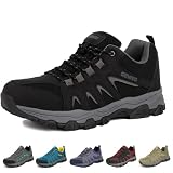 Wanderschuhe Herren Wasserdicht Trekking- & Wanderschuhe Damen Leicht rutschfest Trekkingschuhe Atmungsaktiv Outdoor Hiking Schuhe Sport Laufschuhe Bergschuhe Schwarz 38