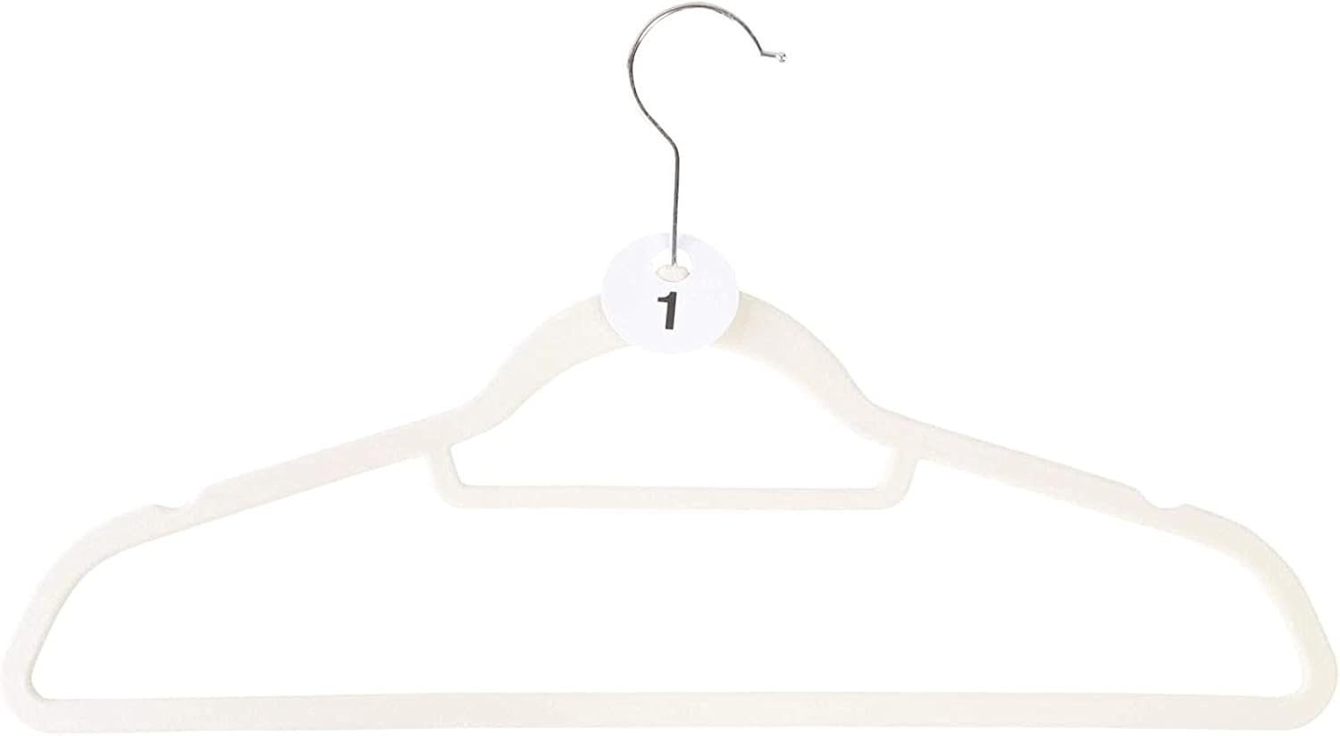 Number Tags - 1.7 in, 600 Pieces, Black, Round - Double-Sided Plastic Hanger Number Tags for Coat Check & Closet Organization