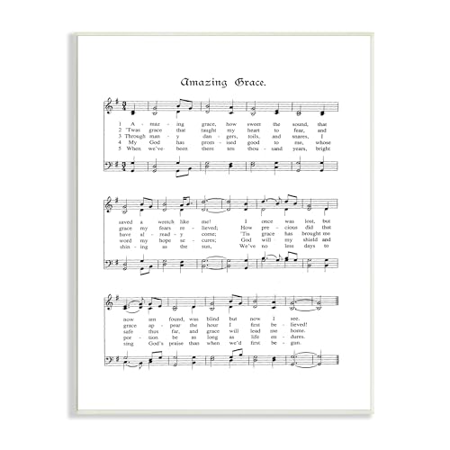 Vintage Sheet Music Hymn, 10 x 15 Inch Mounted Print on Wall Plaque