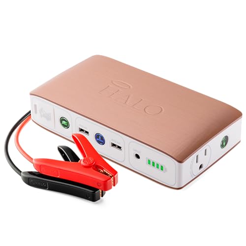 image for HALO Bolt 58830 ACDC Portable Car Battery Jump Starter | 58.8Wh USB Po