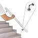 Handrail Stairs Railing Indoor Outdoor White Wooden Staircase Handrails, 50600 cm Complete Tool Kit, Anti-Skid Railings for Children in Indoor Lofts Industrial Wind Against The Wall Handrail(200cm)