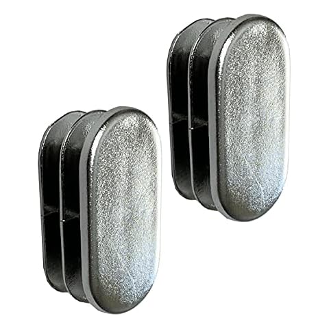 Oval End Cap for Chrome Closet Rod - 2 Pack Cover