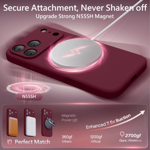 Image of FireNova Magnetic for 17 Pro Max / 18 Pro Max Case, 6.9 inch, Deep Plum