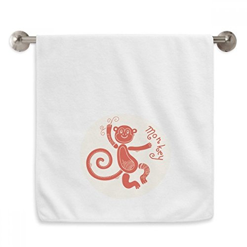 Serviette 13X29 Pouces douce pour peau sensible motif Singe